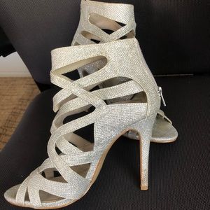 Gorgeous silver ALDO heels